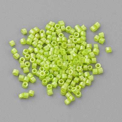 Baking Painted Glass Bugle Beads SEED-R042-05-1