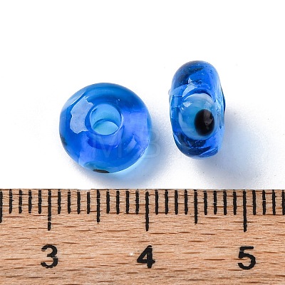 Handmade Evil Eye Lampwork Beads LAMP-F021-01-02-1