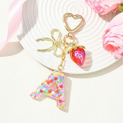 Alloy & Resin Pendant Decorations HJEW-YW00401-01-1