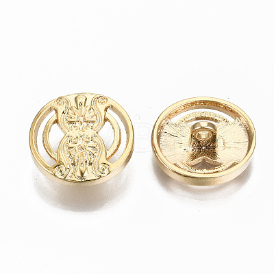 Brass Shank Buttons KK-S356-106G-NF-1