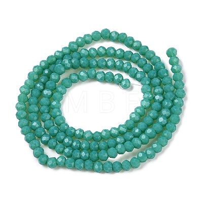 Opaque Solid Color Imitation Jade Glass Beads Strands EGLA-A044-P1mm-D31-1