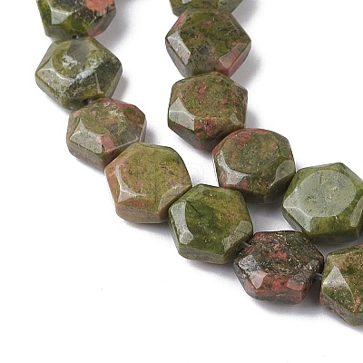 Natural Unakite Beads Strands G-K359-C15-01-1