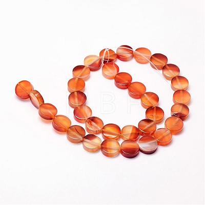 Natural Carnelian Beads Strands G-N0176-01-12x4.5mm-1