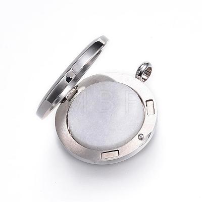 316 Surgical Stainless Steel Diffuser Locket Pendants STAS-P102-095F-1