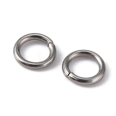 304 Stainless Steel Open Jump Rings STAS-Q186-02-6x1mm-1