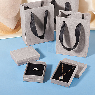 3Pcs Rectangle Paper Jewelry Display Cases CON-TA0001-39C-02-1