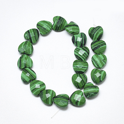 Synthetic Malachite Beads Strands G-S357-E01-17-1