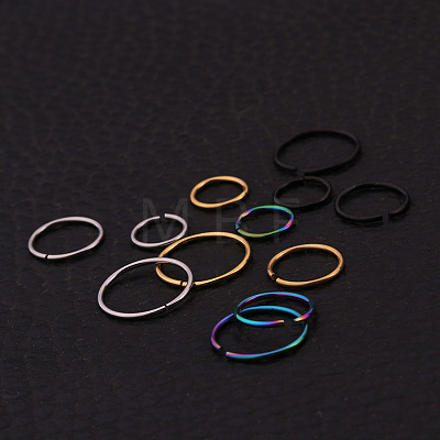 316L Stainless Steel Hoop Nose Rings WG46E6D-12-1