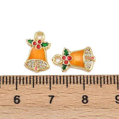 Brass Micro Pave Cubic Zirconia Charms LS-KK-Z129-01G-02-1
