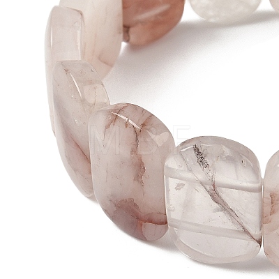 Natural Ferruginous Quartz Beads Stretch Bracelets for Women Men BJEW-I323-02X-1