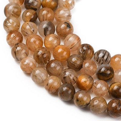 Natural Tiger Quartz Beads Strands GG-NH0013-A01-6mm-1