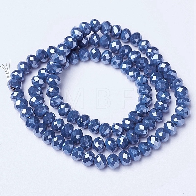 Electroplate Glass Beads Strands EGLA-A044-P1mm-A16-1