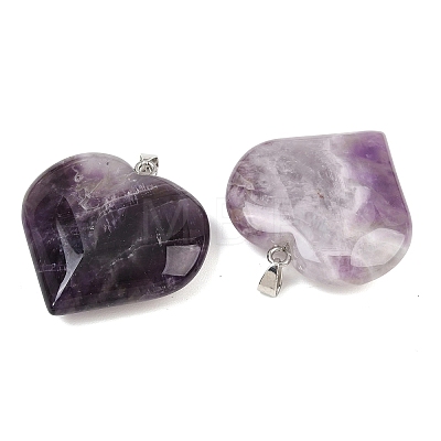 Natural Banded Amethyst Pendants GG-K002-04T-1