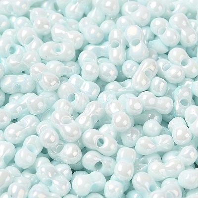 Opaque Colours Luster Glass Seed Beads SEED-B001-01A-02-1