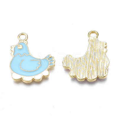 Alloy Enamel Pendants PALLOY-N170-033C-NR-1