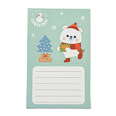 Christmas Paper Congratulation Card DIY-B080-04-1