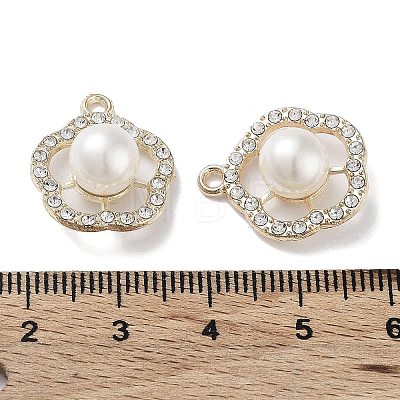 ABS Imitation Pearl Bead Pendants FIND-C042-05G-1