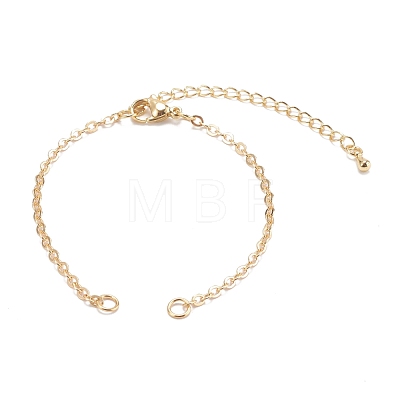 Brass Cable Chain Bracelet Makings X-AJEW-JB00931-1