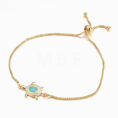 Adjustable Brass Bolo Bracelets BJEW-K204-03-G-1