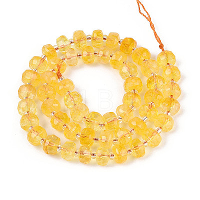 Heated Natural Citrine Beads Strands G-T144-A01-12-1