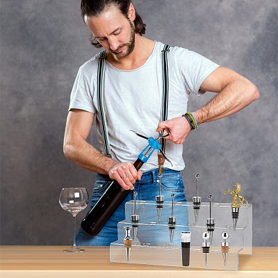 18-Hole 3-Tier Acrylic Display Stands ODIS-WH0329-62-1