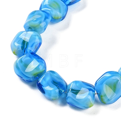 Handmade Milleflori Glass Beads Strands LAMP-M018-01A-04-1