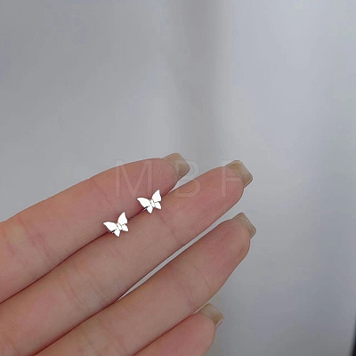 2 Pairs Alloy Stud Earrings for Women EJEW-FS0001-27F-1