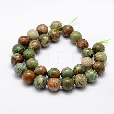 Natural Green Opal Beads Strands G-K209-04B-12mm-1