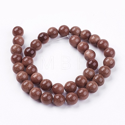 Synthetic Goldstone Bead Strands X-G-R193-04-10mm-1