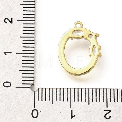 Brass Micro Pave Cubic Zirconia Pendants KK-M310-01G-15-1