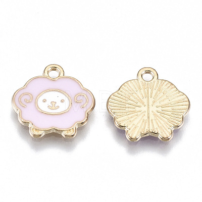 Alloy Enamel Charms PALLOY-N160-006-RS-1