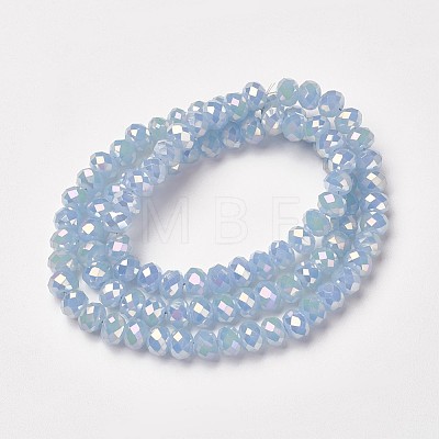 Electroplate Glass Beads Strands EGLA-A034-J2mm-T04-1