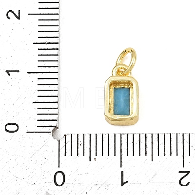 Brass Pave Sky Blue Cubic Zirconia Charms CU-CBA4A93-02I-G-1