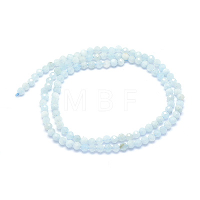 Natural Aquamarine Beads Strands G-E411-19D-3.5mm-1