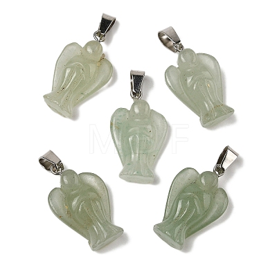 Natural Green Aventurine Pendants G-B127-10P-13-1