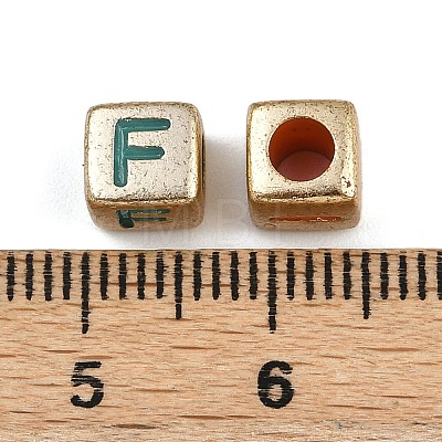 Opaque Acrylic Beads OACR-H052-02B-1