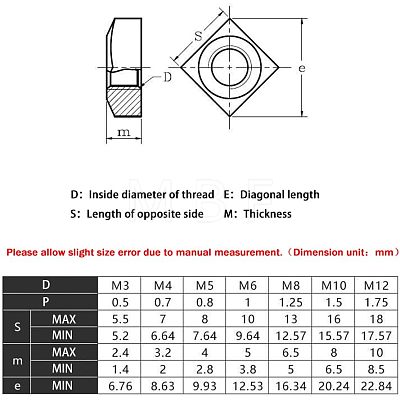 220Pcs 304 Stainless Steel Nuts FIND-FH0005-62-1