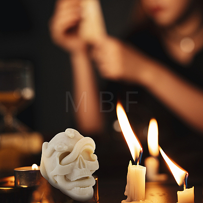 Halloween Theme DIY Candle Silicone Statue Molds DIY-WH0265-59-1