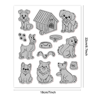 Rubber Clear Stamps DIY-WH0251-004-1
