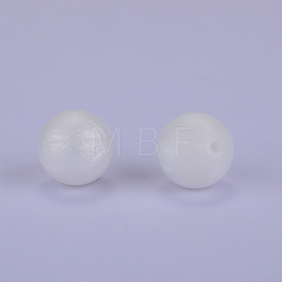 Round Silicone Focal Beads SI-JX0046A-41-1