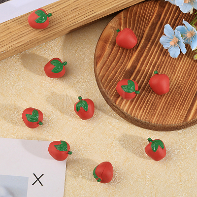 CHGCRAFT 10Pcs Plastic Apple Toy KY-CA0001-55-1