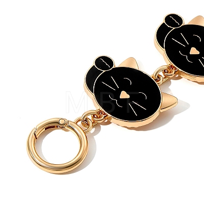 Cartoon Cat Alloy Enamel Bag Extender Chains PW-WG5B676-02-1