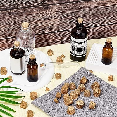 120Pcs 10 Style Wood Cork Stopper AJEW-CA0002-86-1