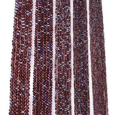 Electroplate Glass Beads Strands EGLA-A044-T1mm-L13-1