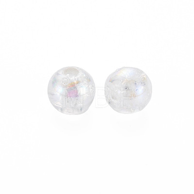 Transparent Crackle Acrylic Beads MACR-S373-66-L06-1