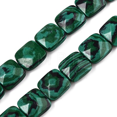 Synthetic Malachite Beads Strands G-T138-162-1