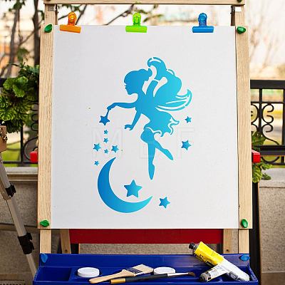 PET Plastic Drawing Painting Stencils Templates DIY-WH0284-003-1