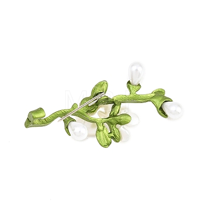 Electroplate Yulan Magnolia Shape Alloy Lapel Pins for Backpack Clothes JEWB-B037-01D-1
