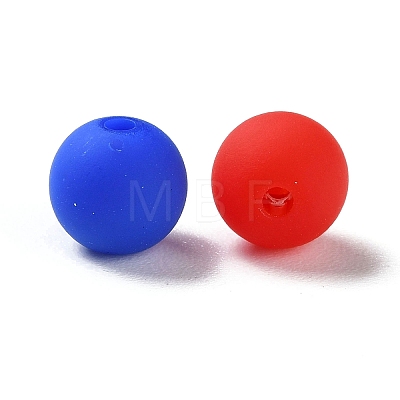 Rubberized Style Imitated Silicone Acrylic Beads X1-MACR-D029-01D-1