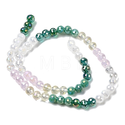 Electroplate Glass Beads Strands EGLA-D300-06-6mm-19-1